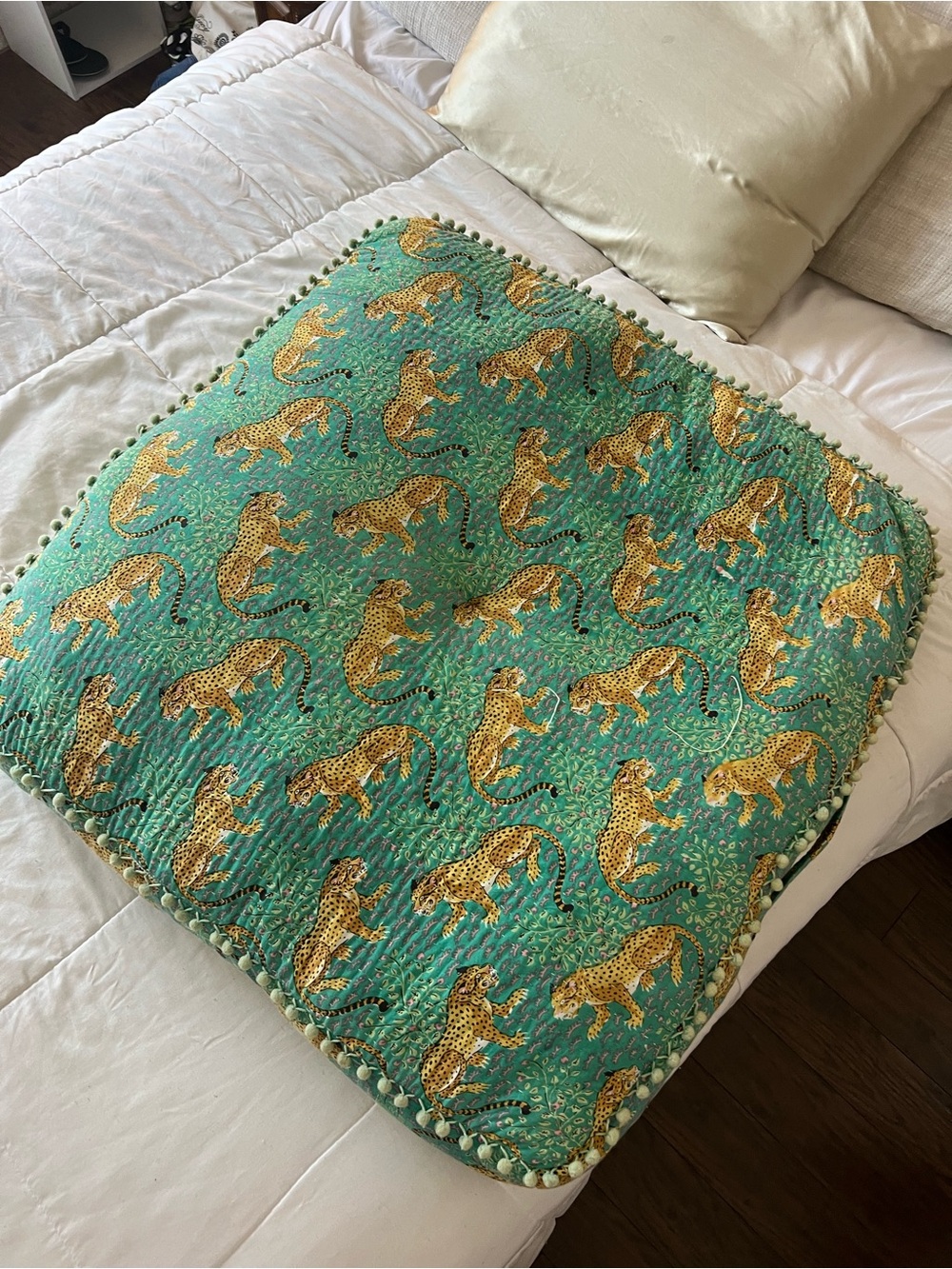 Bagheera Turquoise Floor Cushion